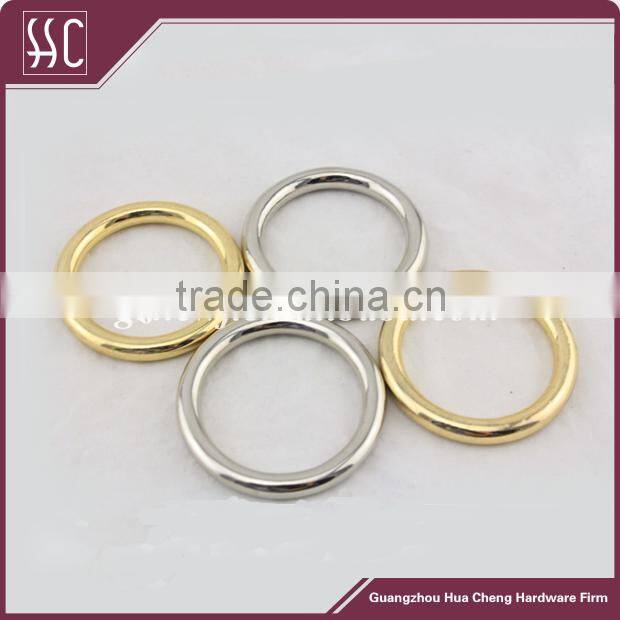 high quality gold metal O-ring for handbags, luggage