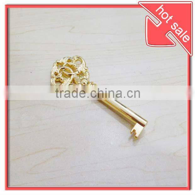golden metal key for bag small fitting,handbag decorative key fitting ,bag accessory