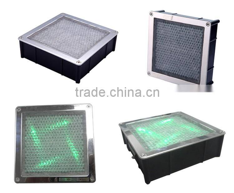 Colorful blinking led solar lights ground glass blick lighting