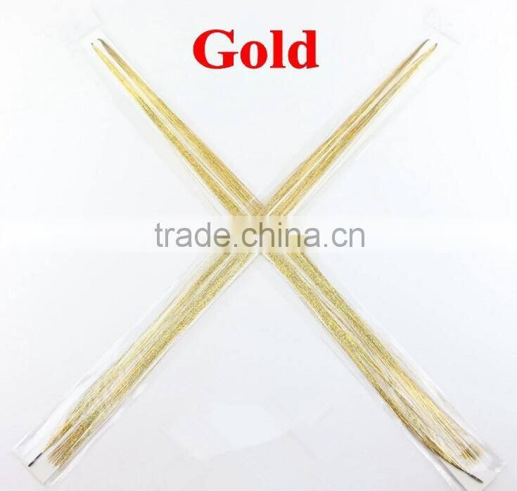 sparkling hair tinsel with I tip christmas tinsel 2014 new hair accessories christmas hair accessories girl