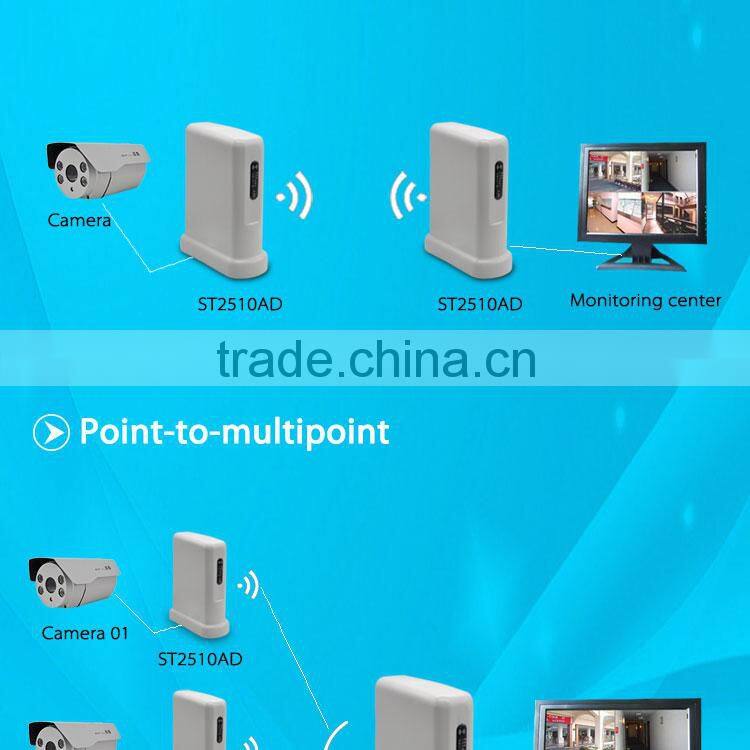 4KM 2.4GHz outdoor wireless network bridge rj45 devices