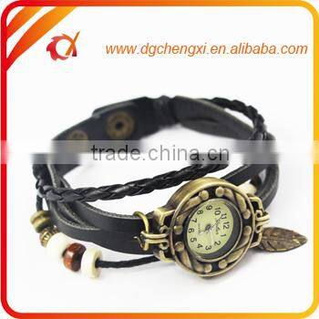 Crown watches for women fancy wrist leather watches