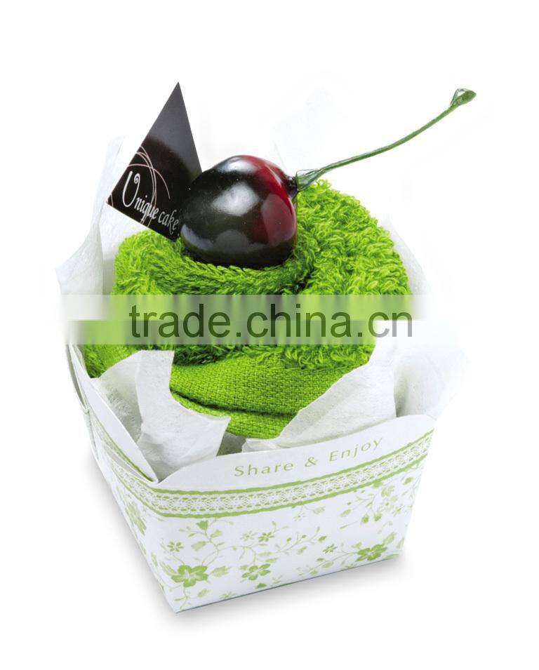 Chocolate Cherry Sponge Cake Towel