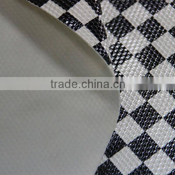 Diamond embossed shoe polish material for lady shoes upper usage