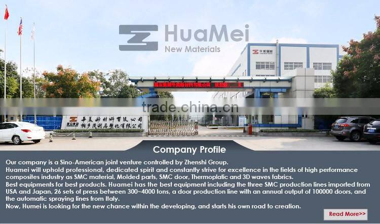 FRP GRP SMC door Fiberglass DOOR Woodgrain Texture door and door skin-double door-7 panels