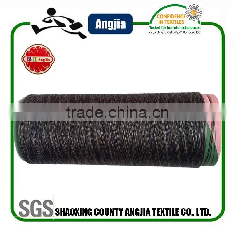 Polyester space dyed threads for yoga