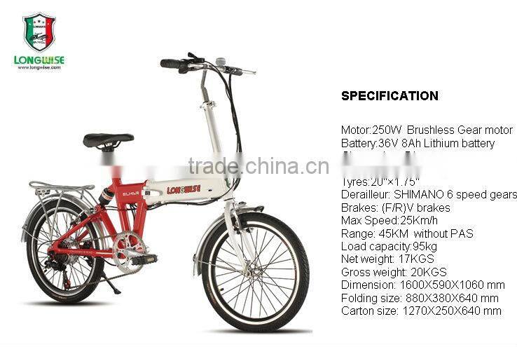 20 inch e bike mini folding scooter motor bicycle