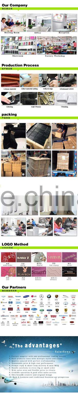 16037 Office a4 genuine leather portfolio business executive padfolio classification folder document clip holder