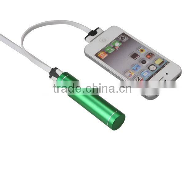 2-In-1 Cylindrical Mobile Power Bank with Flashlight