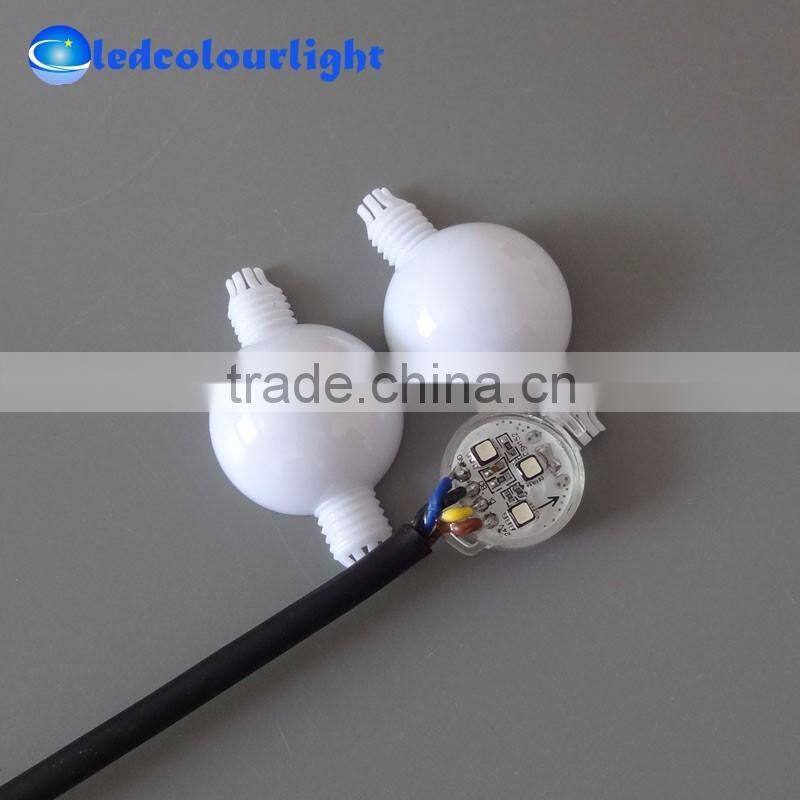 Shiny white christmas ornament balls 3D hanging led magic ball light