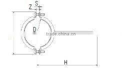 841 nailed pipe clamp for steel tube
