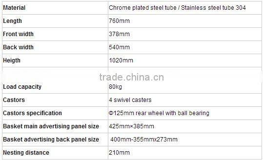 Easy to use light weight foldable hand luggage trolley