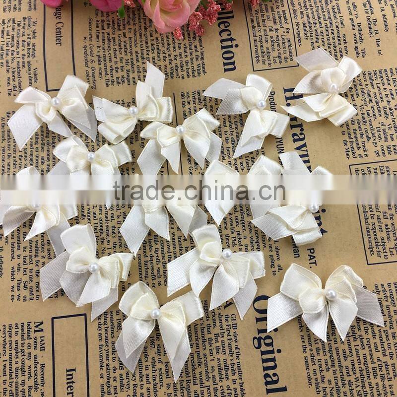 Wholesale handmade cheap decorative customized satin ribbon mini bow