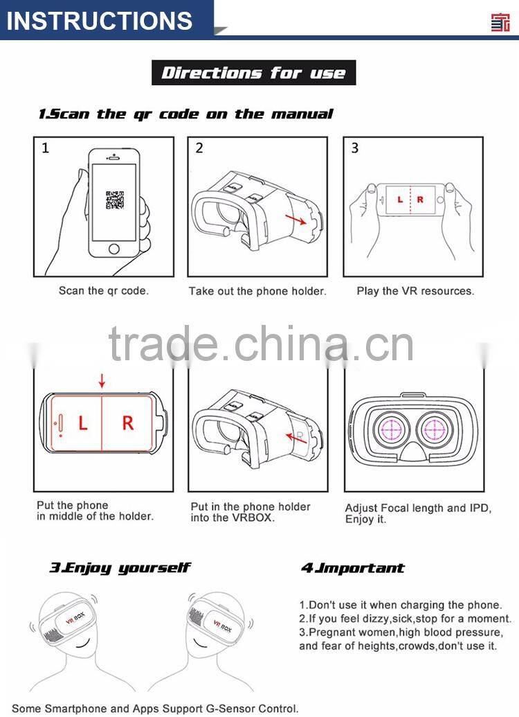 Foldable 3D clear 2nd generation vr case