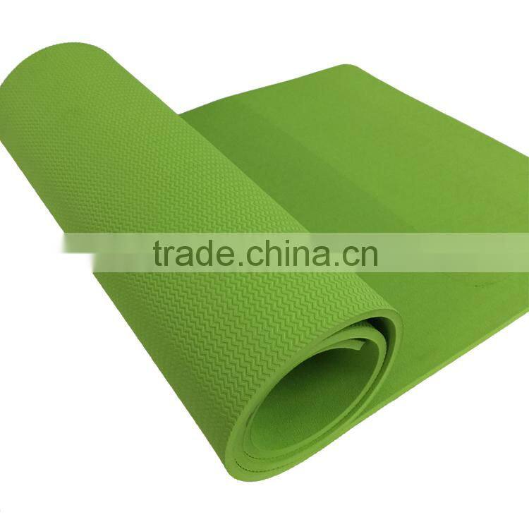 Melors washable 10mm Thick NBR Non-slip Exercise Fitness Yoga Mats Extra Long 72 Inch with carry strap