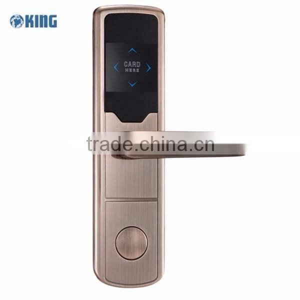 Security hotel card reader door lock with hotel lock system