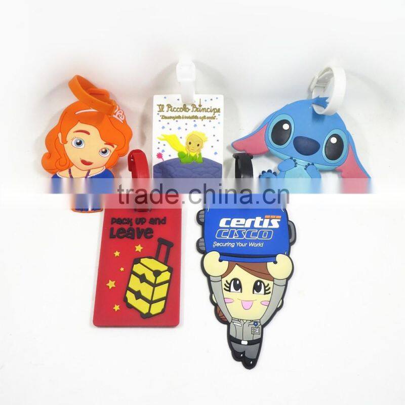 Yiwu Manre wholesale silicone/ pvc custom bag tag promotional fancy luggage tag