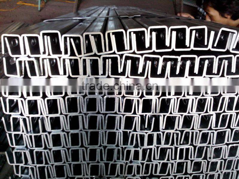 galvanised U purlin for constructuon and house using