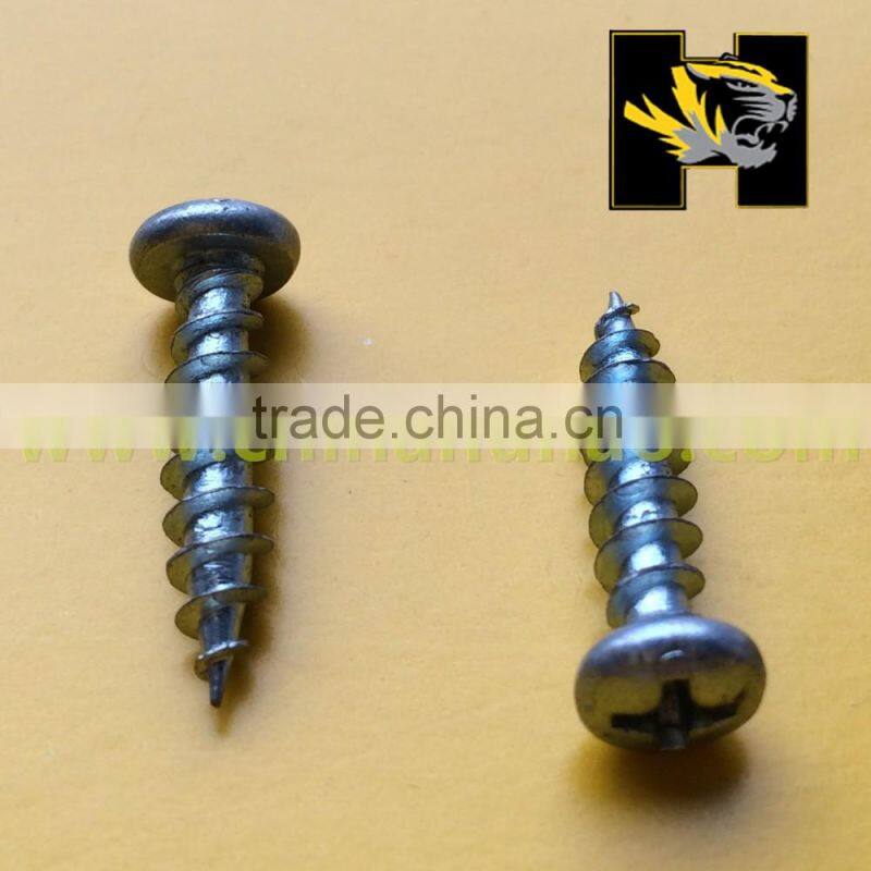 C1022 yellow zinc pan head self tapping screw to metal sheet