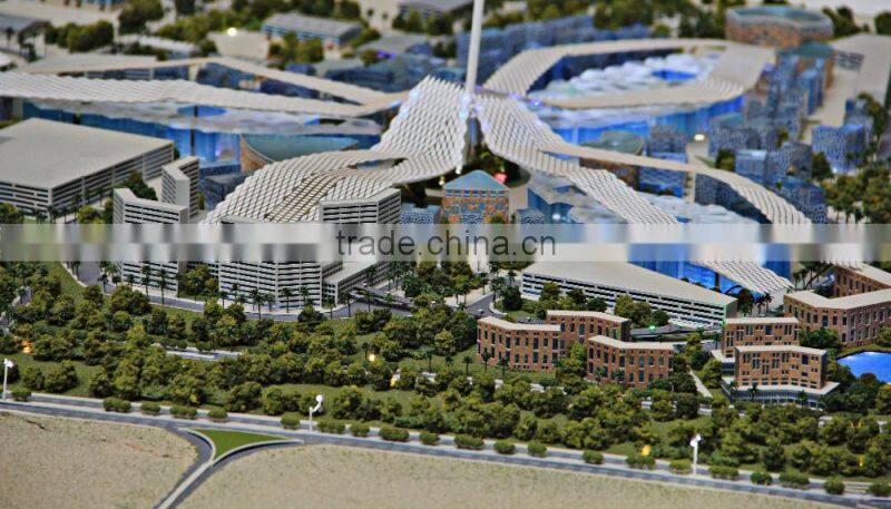 Community apartment house Model with Lighting System/building scale model making