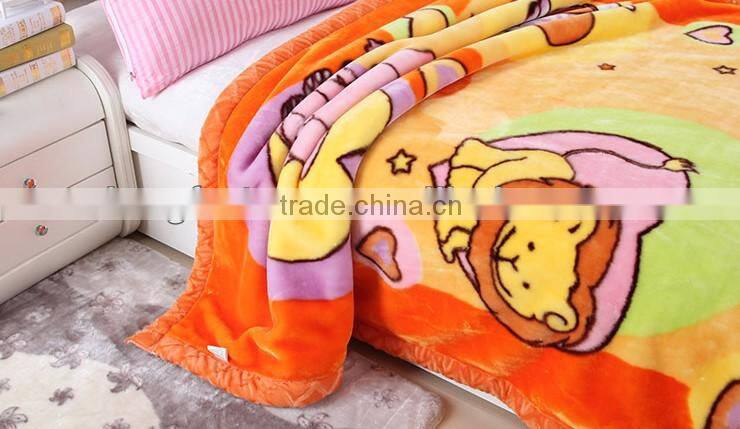China Suppliers quilt blankets rebel wholesale plush blankets 100 polyester fleece organic bear blanket