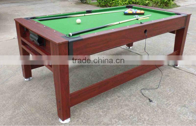 Classic wooden air hockey pool table 2 in1 multi game table for sale
