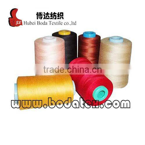 polyester yarn sewing thread/ knitting yarn/ weaving yarn/2015 High quality cheap 100% spun polyester sewing thread 302