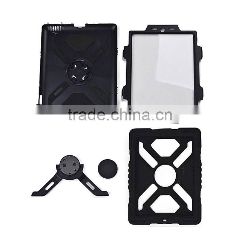 Defender case for ipad mini, tough armor case for ipad 2/3/4, hybrid comboo stand case for ipad air