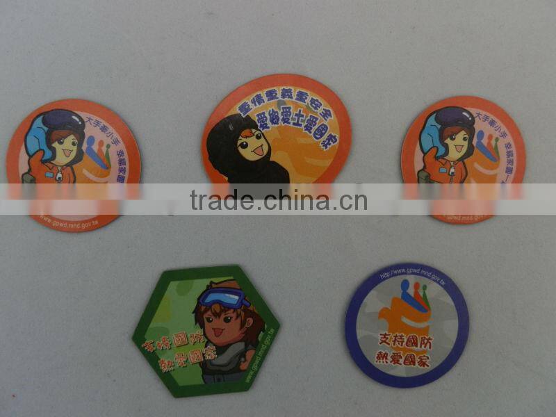 Promotional customized paper printing fridge magnet