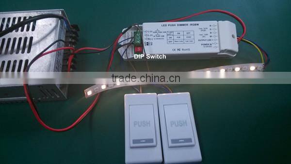 led rgbw controller support duplex push dim button DC12V/24V rgbw strip leds controller RRGBW led controllet
