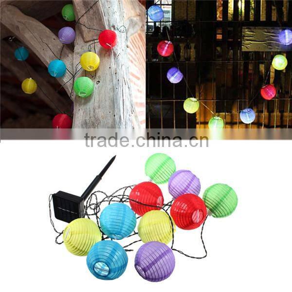 outdoor garden decoration led solar lantern string light