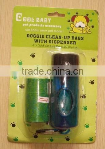 Pet dog litter bags with dispenser