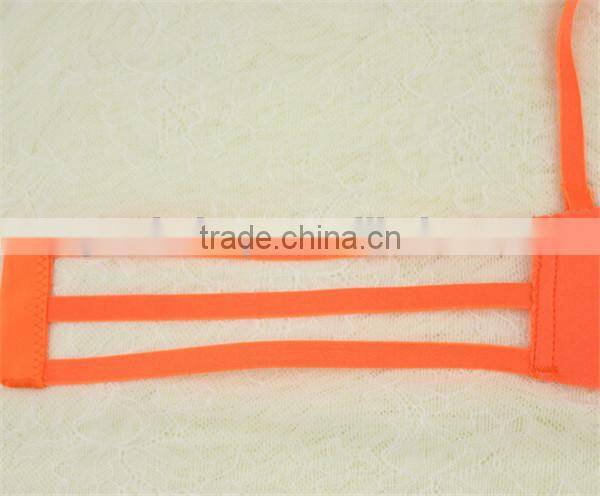 Summer 1/2 cup x-shaped cross straps one piece push up seamless bra wholesale