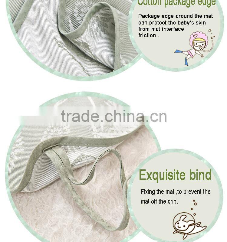 Kaifulan 2015 new style Bamboo baby cart mat for summer green style