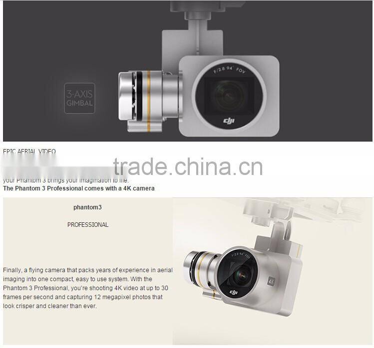 DJI Phantom 3 Professional RTF GPS System Drone With 4K HD Camera with Hardshell Bag Backpack Case FPV Quadcopter Dron drones