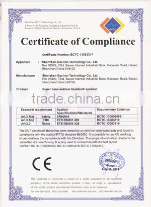 China new product wireless mini Bluetooth outdooor speaker