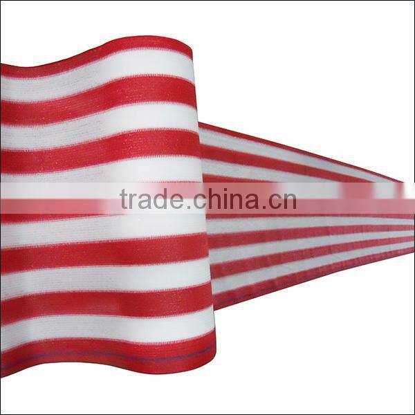 Orange/white color uv stabilized sun shade