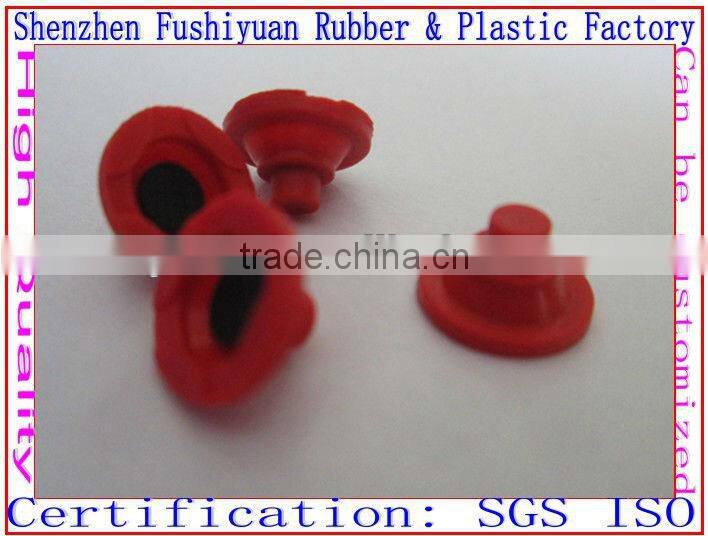 silicone button keypad with carbon ink/carbon pills keypad distance silicone tapered buttons