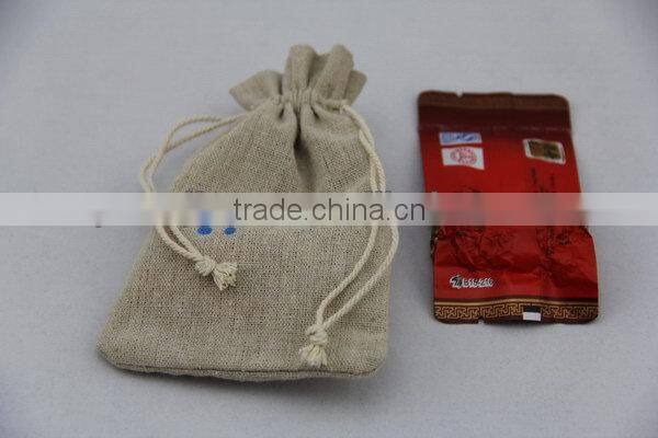 Customized hot selling lamination jute shopping pouch