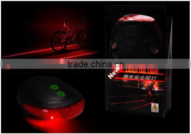 5LED bicycle rear light bike tail lights bicycle laser light