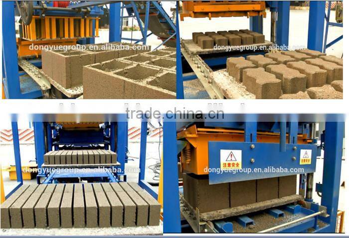 Popular QT4-24 semi-automatic vibration press brick making machine price