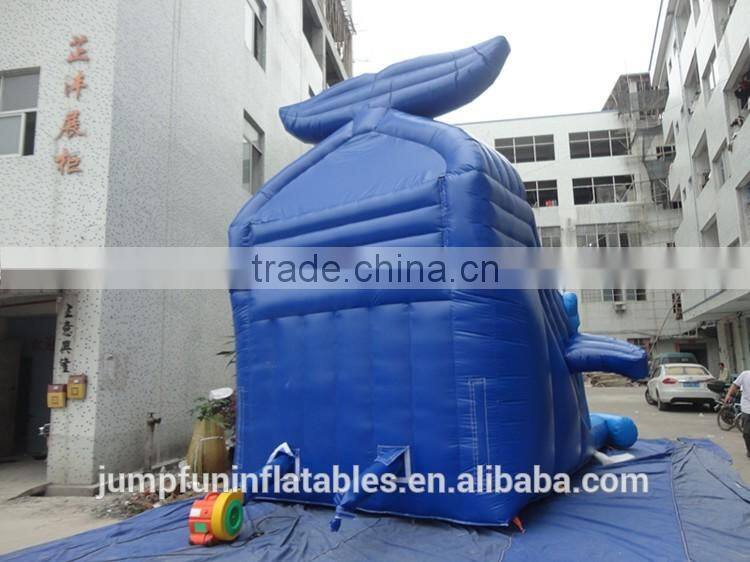 factory direct selling dolphin shape inflatable waterslides