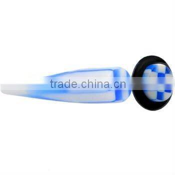 Fake non-piercing magnetic plug blue star logo body piercing jewelry