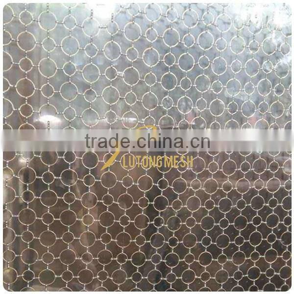 Metal ring mesh curtain for living room divider curtain
