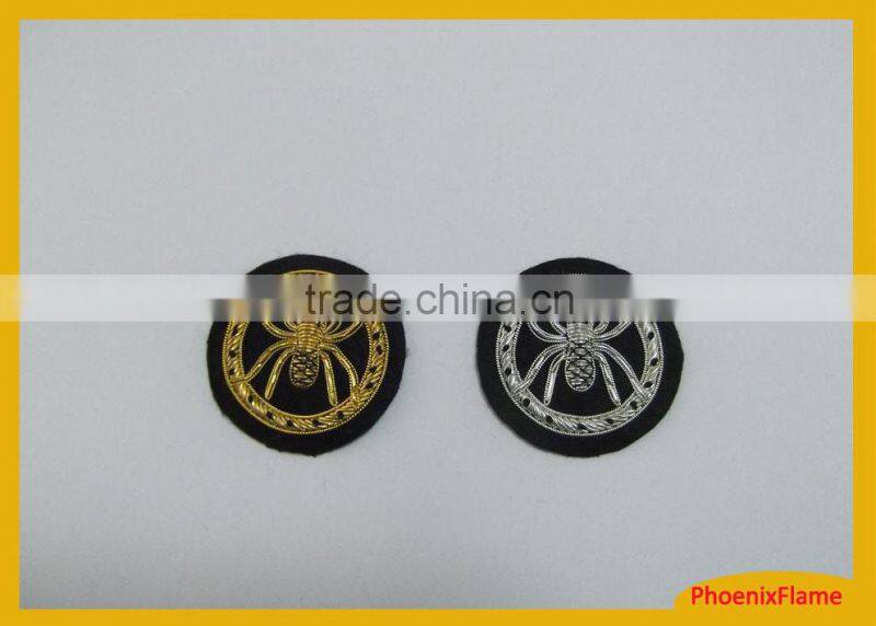 Indian metallic thread embroidery patch