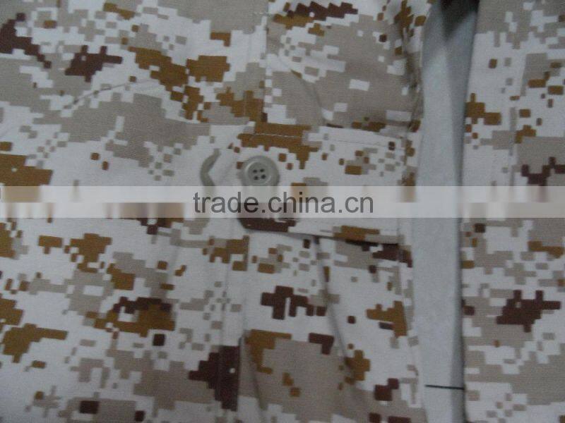 Sale 85% polyester 15% cotton ripstop desert digital camouflage stock russian military uniform