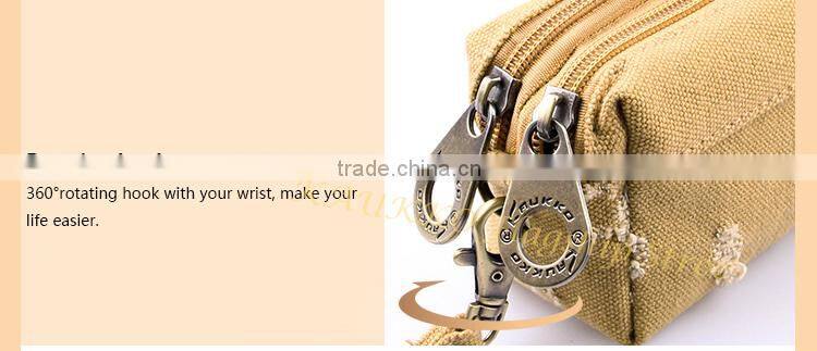 Vintage 16OZ Canvas Wallet Handbag With Outside Wallet Women for Woman Wallet Packet Money and Iphone Bag