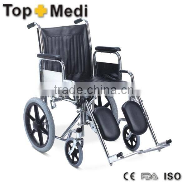 Rehabilitation Therapy products folding Economical Steel Manual Wheelchair for Disabled