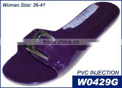 Transparent PVC Jelly Wedge Sandals