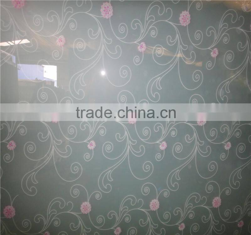 china factory price design frosted silk-screen printing glass